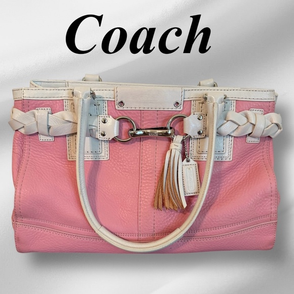 Vintage Coach Hampton Leather Carryall